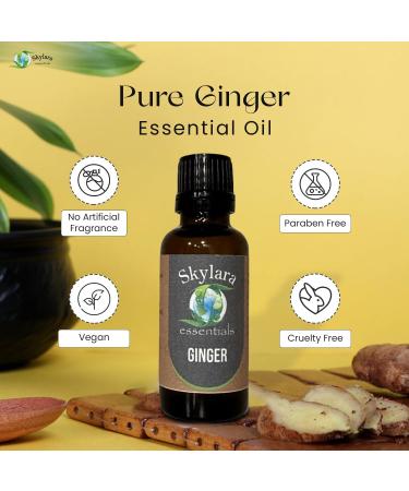 Pure Ginger Essential Oil for Calming Aroma Diffuser Candle Making | Long - Lasting Housewarming Gifts Thanksgiving and Christmas 10ml Ginger 10ml (0.33 Fl Oz) 0.33 Fl Oz (Pack of 1) - Buy Online on GoSupps.com