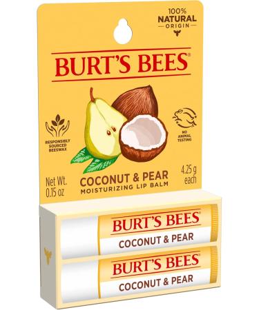 Burt's Bees Coconut and Pear Moisturizing Lip Balm 0.15 oz - Buy Online on GoSupps.com