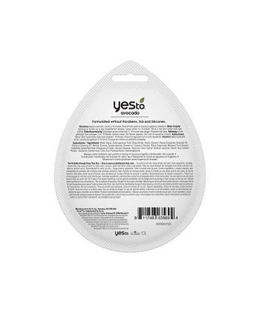 Yes To Avocado Hydrating Cream Mask 3-Pack - Pore Purging Formula for Dry Skin - Antioxidants & Hyaluronic Acid - Natural, Vegan & Cruelty Free - Buy Online on GoSupps.com