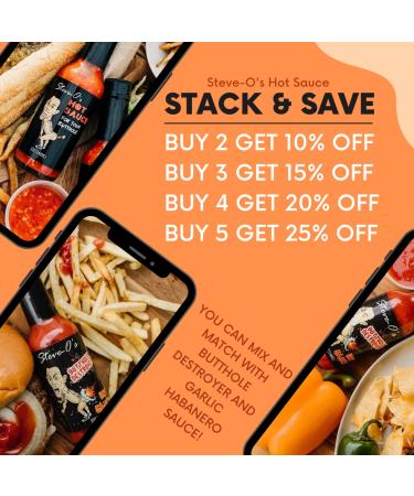 Steve-O's Garlic Habanero Hot Sauce (5 oz) | Spicy Sauce for Your Butthole | 1 Bottle - Buy Online on GoSupps.com