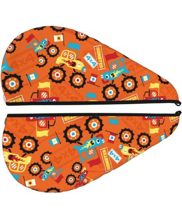 Monster Truck Hair Towel Wrap - Quick Drying Towel Turban for Effortless Hair Drying | International Shipping - Buy Online on GoSupps.com