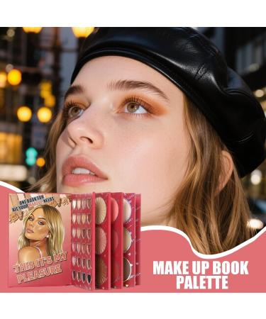 Cosmetic Makeup Kit | 6 Panels Cosmetic with Matte and Shimmer Effect Eyeshadow and Illuminating Set For Photography Scene Dating and Mother Wife Girlfriend Sisters - Buy Online on GoSupps.com