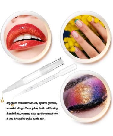 6pcs 3ml Empty Cuticle Oil Pen with 3pcs Pipettes Transparent Twist Pen Refillable Empty Nail Oil Pens for Applicator Lip Gloss Dispenser With Brush Tip Eyelash Growth Liquid Tube Cosmetic Container - Buy Online on GoSupps.com