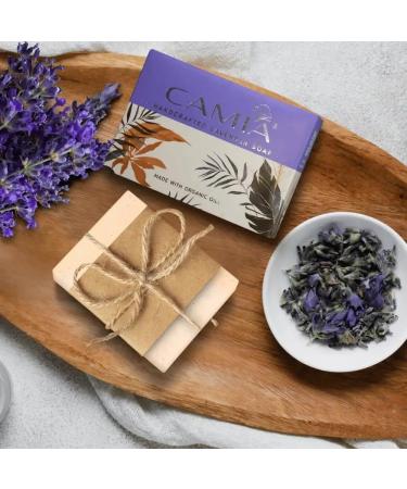 100% Organic Handmade Lavender Soap | Natural Stress Relief & Healthy Skin | Suitable for All Skin Types | Chemical Sulfate & Paraben Free | 4.2 Oz - Buy Online on GoSupps.com