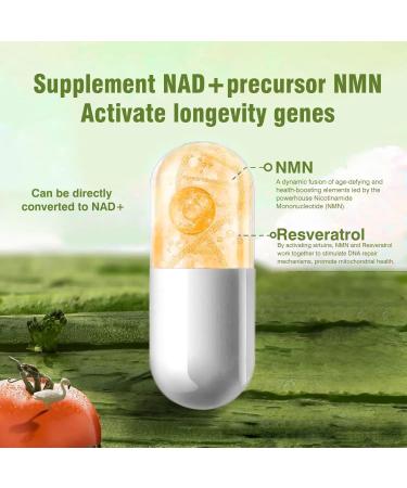 AIDEVI NMN21000 Supplement 300mg 70 Capsules High Potency Boost NAD+ for Cellular Support - Buy Online on GoSupps.com