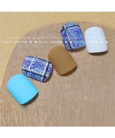 Hot Manicure DIY Nail Art Decoration Sand Pigment Woolen Nails Powder Glitter Dust Knit Weave Design(01) Style01 - Buy Online on GoSupps.com