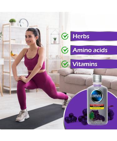 Omni Complete Body Cleansing Drink - Detoxifying Liquid - Same Day Body Cleanser - Extra Strength Juice Cleanse to Flush Out Waste & Impurities - Grape Flavor 32 Oz (Pack of 2) 64 - Buy Online on GoSupps.com