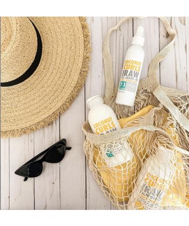 Real Raw Coconut Curls Shampoo, Conditioner & Leave In Treatment - Complete Care Set - Buy Online on GoSupps.com