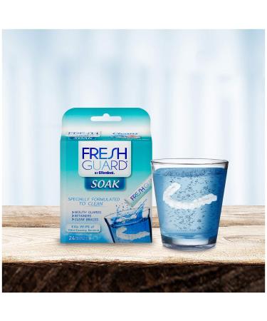 Efferdent Fresh Guard Soak - Cleans Guards & Retainers - 24ct (3 Pack) - Buy Online on GoSupps.com