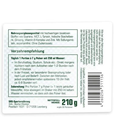 SRS FIT & Health Merrewistlitz 210g | Performance Booster Vegan Stress Relief | German Premium Quality - Concentrated Water Formula - Buy Online on GoSupps.com