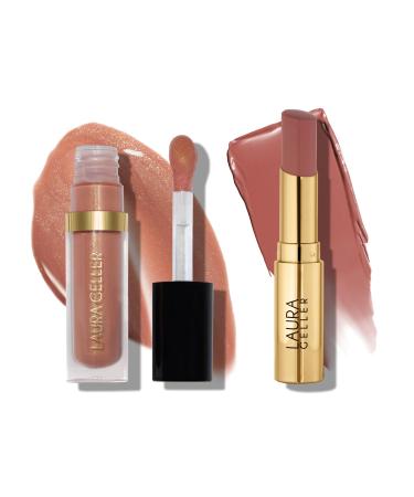 LAURA GELLER NEW YORK Jelly Balm Duo - Tinted Lip Balm A Latte Love and Nourishing Lip Oil Serum Mocha Me Crazy