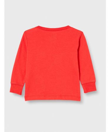 Levi's Kids Long Sleeve Cozy Tee Shirt - Baby Boys 12 Months (Tomato) - Buy Online on GoSupps.com