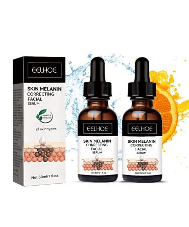 2PCS EELHOE Melanin Correcting Facial Serum  Dark Spot Correcting Glow Serum  Mild and Not Stimulating for Any Part