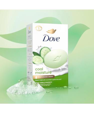 Dove Skin Care Beauty Bar - Cucumber & Green Tea - 8 Bars (3.75 oz) for Softer More Moisturized Skin | International Shipping Available - Buy Online on GoSupps.com