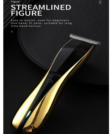 Professional Hair Clippers with USB Charging - Gold Electric Hairdresser Oil Shear - Precision Head Cutter for Effortless Styling - Buy Online on GoSupps.com