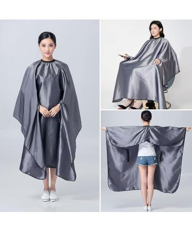 Waterproof Hair Cutting Cape with Hand Holes for Salon Clients - Gray - Buy Online on GoSupps.com