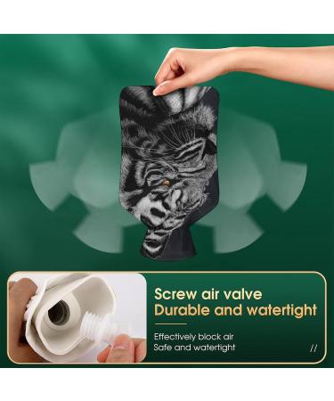Tiger Hot Water Bottle with Plush Cover - Hand Warmer for Adults & Children | 26.5x15.3cm - International Shipping Available - Buy Online on GoSupps.com