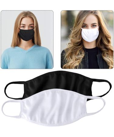 Trimming Shop Adult Cotton Face Mask Reusable Washable Breathable Security Mask for Running Cycling & Camping (2 Pack Black) - Buy Online on GoSupps.com