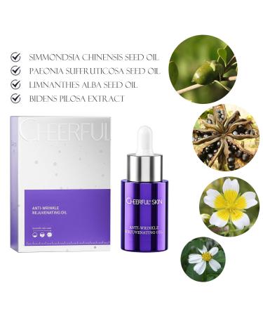 Cheerful Skin Anti-Wrinkle Rejuvenating Oil 20ml | Best Facial Moisturizer for Fine Lines & Soft Skin - Shop Internationally - Buy Online on GoSupps.com