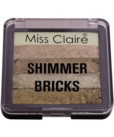 Miss Claire Shimmer Bricks 02 Multicolour 8g - Sparkle and Shine with this Versatile Makeup Highlighter - Buy Online on GoSupps.com