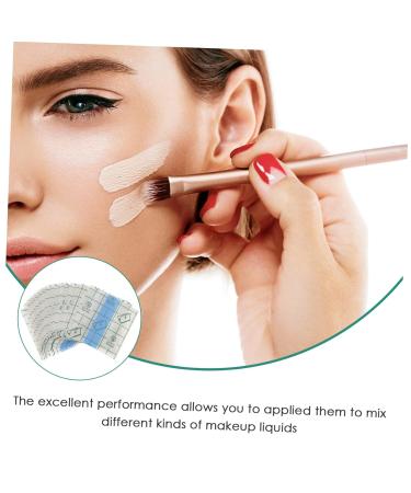 100pcs Professional Makeup Mixing Plate & Hand Palette Set - Adhesive Makeup Accessories for Artists - Buy Online on GoSupps.com