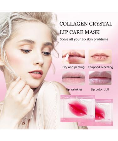 NIYET 30-Piece Moisturizing Collagen Lip Mask - Anti-Ageing, Anti-Chapped, Reduce Wrinkles, Fade Lip Color, Rose - Buy Online on GoSupps.com