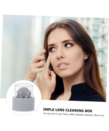 HEALVIAN 8 STK Colored Contact Lens Cleaner Kit - Reusable Face Pads Eye Lens Containers & Mini Cleaning Box | International Shipping - Buy Online on GoSupps.com