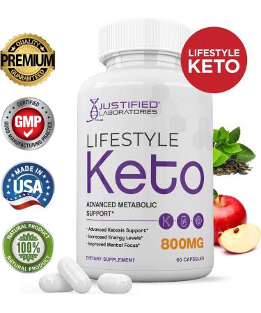 Lifestyle Keto Pills 800MG - 2 Pack with goBHB Exogenous Ketones - Advanced Ketosis Support for Men & Women - 120 Capsules - Buy Online on GoSupps.com