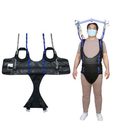 Ehucon Patient Walking Sling for Standing Exercise Hoyer Lift Walking Sling Standing Aids for Patient Ambulation Training -Safety Loading Weight 550 Lbs (Large)