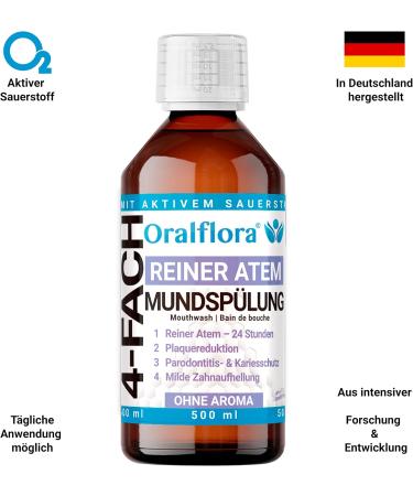 3x Highly Effective Mouthwash 500ml with Chlorine Dioxide - 24h Fresh Breath - International Shipping Available - Buy Online on GoSupps.com