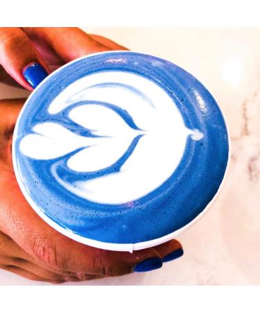 Blue SPIRULINA/Butterfly Pea - Ocean Latte Mix - POPJOY - W/AYURVEDIC Herbs - Buy Online on GoSupps.com