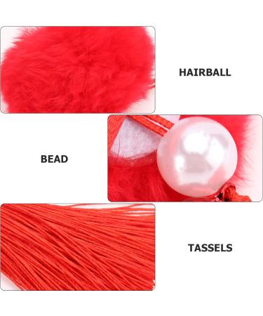 FOYTOKI 1 Pair Children's Hair Accessories Tassel Headwear Chinese ' Headdress Hair Clip Chinese Clothing Bow Headdress New Year Girl Hair Clip Hair Loop - Buy Online on GoSupps.com