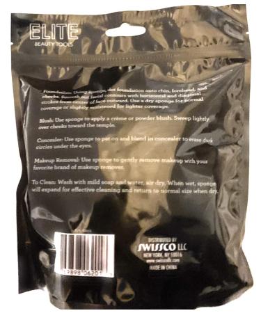 Buy Swissco Elite Cosmetic Sponges - 24 Count Assorted | International Shipping Available - Buy Online on GoSupps.com