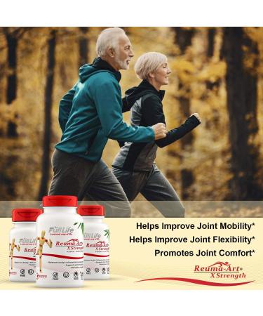 Reuma Art X Strength Herbal Supplements 400mg - Joint Pain Relief, 30 Veggie Capsules - Buy Online on GoSupps.com