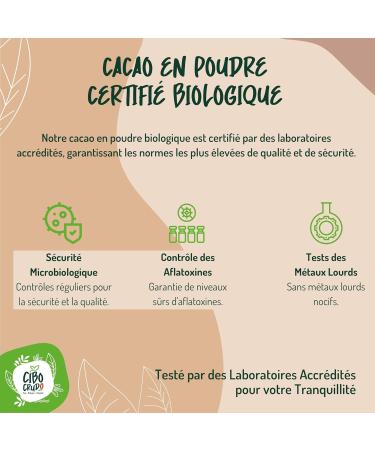 Organic Unsweetened Cocoa Powder - 200 gr. Raw Bitter Cocoa without Sugar from Organic Farming. Cocoa Powder from Criollo Raw - Buy Online on GoSupps.com