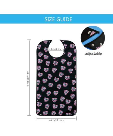 HACLEN 3 Pack Adult Bibs for Elderly Women Waterproof Feeding Bibs Bibs for Eating Clothing Protector with Crumb Catcher 1 - Buy Online on GoSupps.com