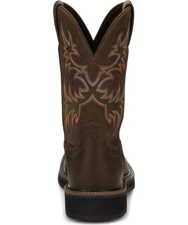 Justin Original Work Boots Men's Stampede Pull-On Square Toe Work Boot - Tan (Size 11.5 Wide) - Buy Online on GoSupps.com