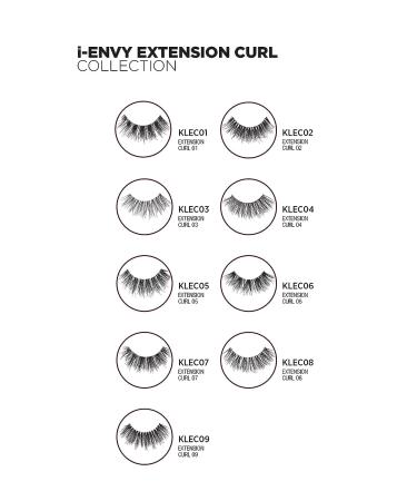 i-Envy L Curl Natural False Eyelashes - Salon Extension Effect | 1 Pair - Buy Online on GoSupps.com