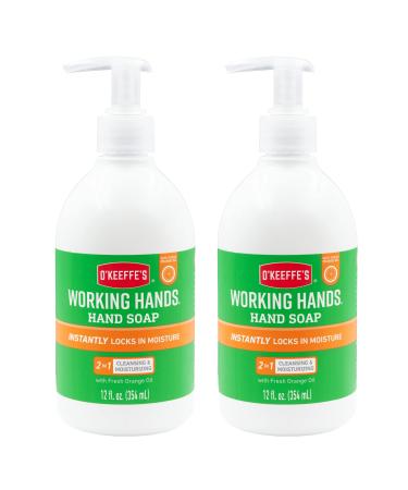 O'Keeffe's Working Hands Moisturizing Hand Soap with Fresh Orange Oil 12 oz Pump (Pack of 2) Orange 2 Pack