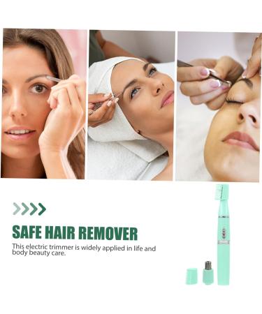 1 PC Electric Eyebrow Trimmer & Facial Hair Removal Tool - Safe Portable Green Epilator for Perfect Grooming - Buy Online on GoSupps.com