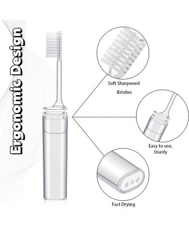 Rtteri 50 Pcs Travel Toothbrush Kit | Folding Toothbrush with Cover | Portable Mini Toothbrush for Adults & Kids | Perfect for Travel, Camping, and Home Use - Buy Online on GoSupps.com