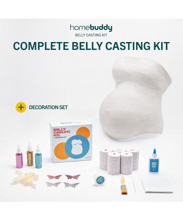 HomeBuddy Belly Cast Kit - DIY Pregnancy Casting for Expecting Moms | Unique Keepsake Gift with Decorating and Painting Kit - Buy Online on GoSupps.com