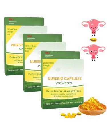 MOFLYS Ultraslim Natural Detox Slimming Capsules Annie Care Detox Annie Care Instant Tightening Detox Capsules Annie Care Natural Repair Vaginal Capsules for Weight Loss (3PCS)