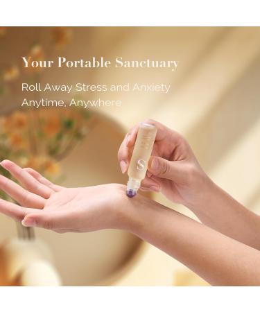 Good Sleep Essential Oil - Amethyst Roller Ball for Relaxation & Wellness | Lavender Infused 15ml - Buy Online on GoSupps.com