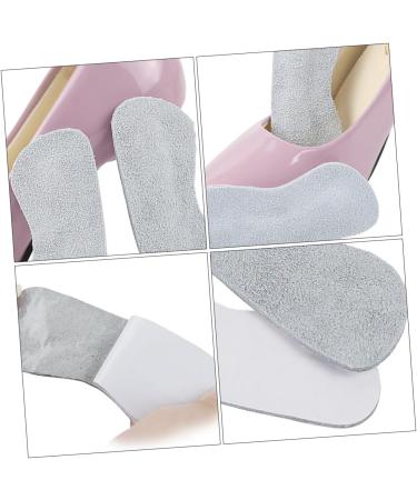FRCOLOR 4 Pairs Suede Shoe Grips & Heel Pads for Women - Adhesive Inserts for Kitten Heels & Dressy Shoes - Cushion Comfort for Boots - Grey 10.7x3.5cm - Buy Online on GoSupps.com