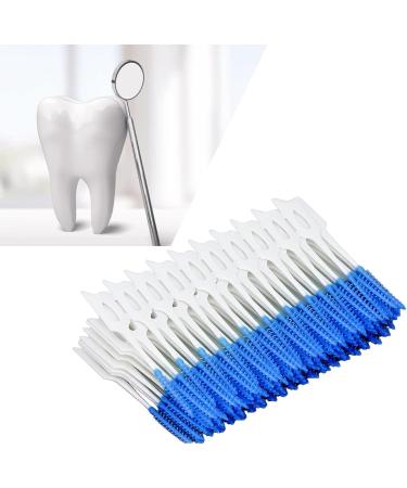Premium Tooth Cleaning Set - Dental Floss Toothpicks & Interdental Brushes for Gum Protection - 160 Pieces (Blue) - International Shipping Available - Buy Online on GoSupps.com