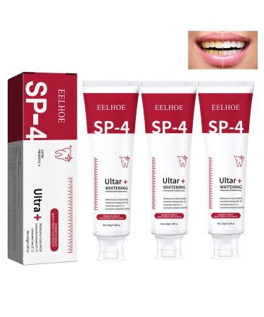 SP-4 toothpaste SP-4 probiotic whitening toothpaste tooth-up toothpaste toothpaste white teeth lightening and stain removal fresh breath 120g (3 pieces)