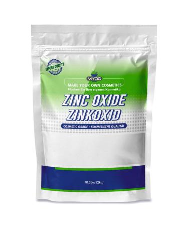 Myoc Zinc Oxide Powder Cosmetic Grade Fine Powder for DIY Skin Care Personal Care and Forms 2kg