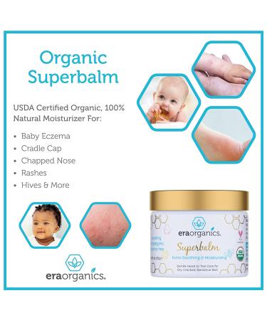 Organic Healing Ointment for Babies - Gentle Moisturizer for Sensitive Skin, Eczema, Cradle Cap and Rashes - Buy Online on GoSupps.com