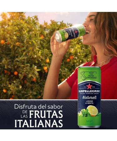 SanPellegrino Naturali Natural Mineral Water with Lemon and Mint Flavor Gas 6x33cl - Buy Online on GoSupps.com